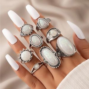 8 PSC Oval Round Decor Rings